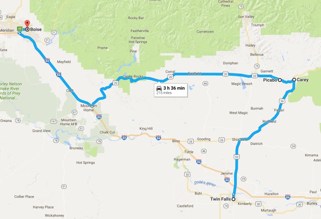 2017-06-11 Twin Falls to Boise