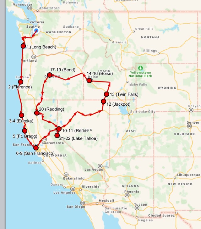 2017-06-18 Route So Far (Tahoe)