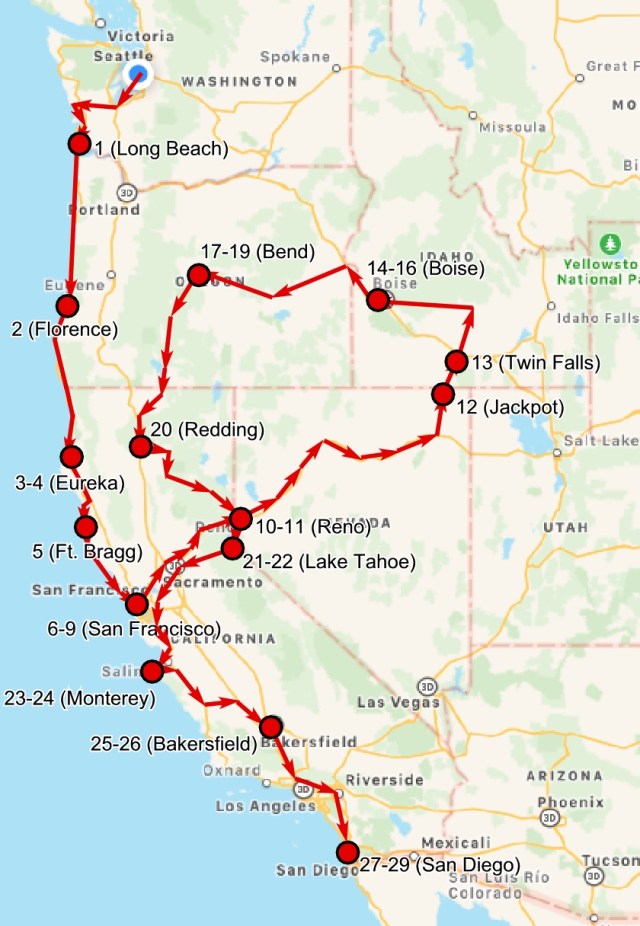 2017-06-25 Route So Far (San Diego)