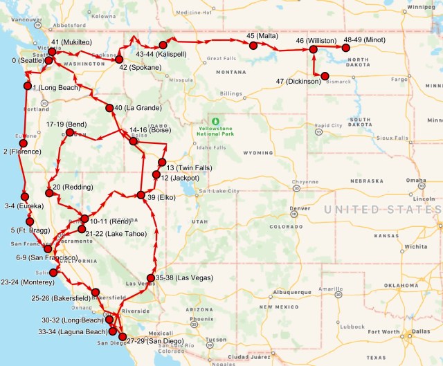 2017-07-16 Route So Far (Minot)