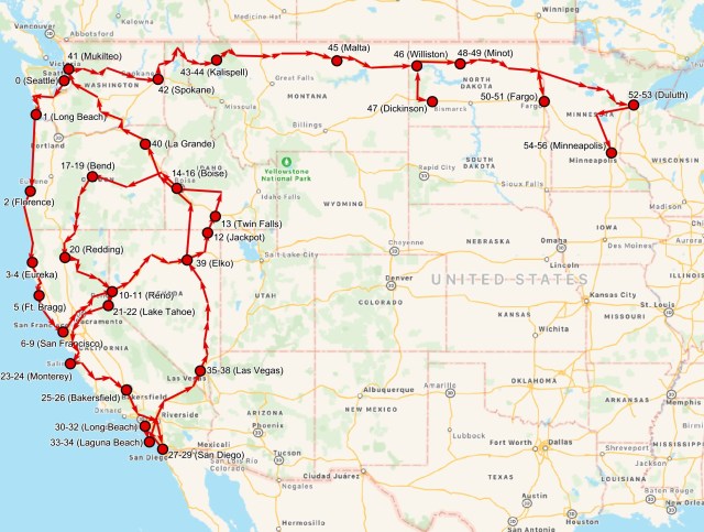 2017-07-23 Route So Far (Minneapolis)