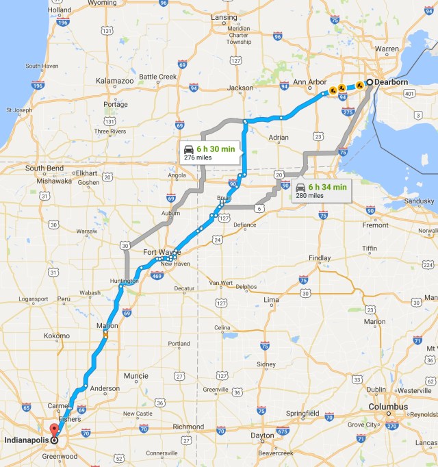 2017-08-05 Dearborn to Indianapolis