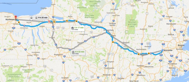 2017-10-10 Worcester, MA to Rochester, NY