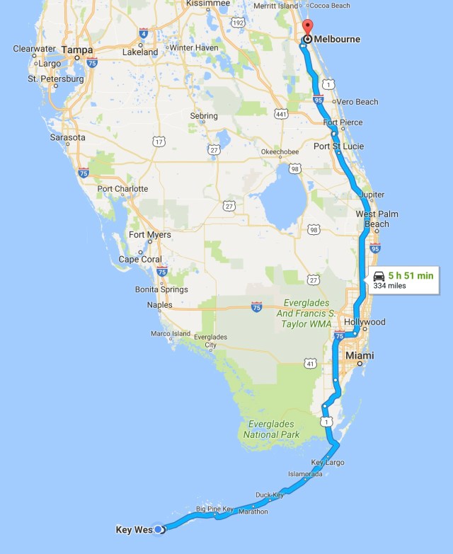 2017-11-18 Key West to Melbourne